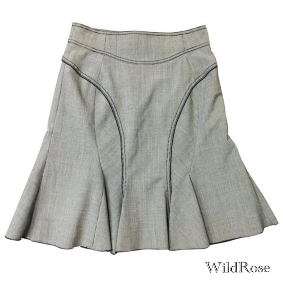 $650 Zac Posen Houndstooth St Denis Skirt SZ 8
